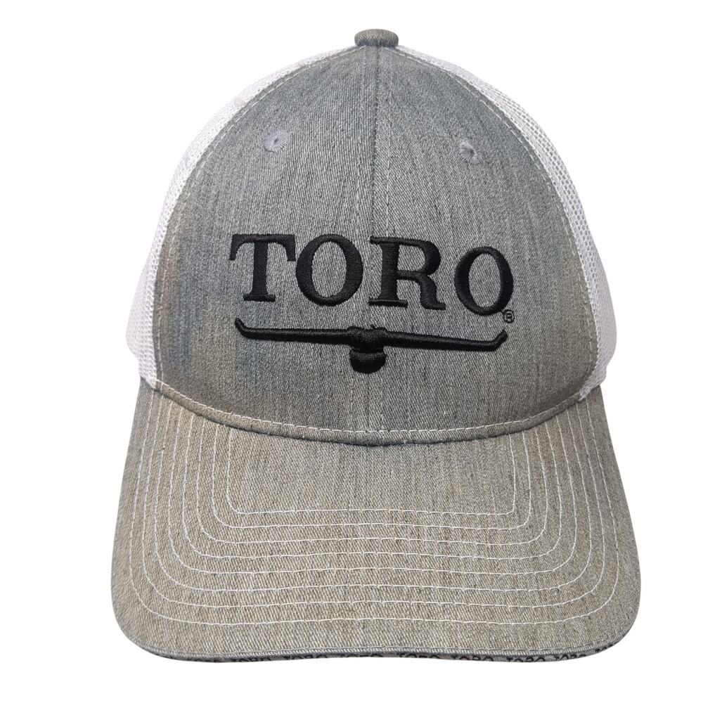 Toro Turf Star Western Est. 1914 Snapback Trucker Hat Gray One Size Embroidered